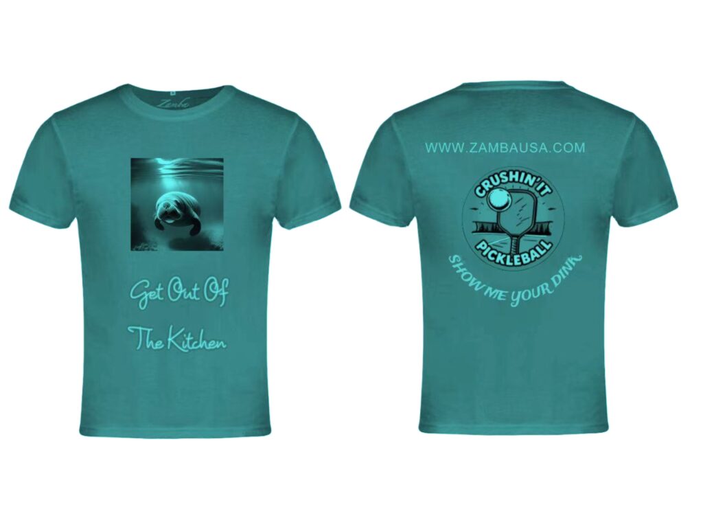 Funny Pickleball T-Shirt ā āGet Out of the Kitchenā | ZambausaĀ®