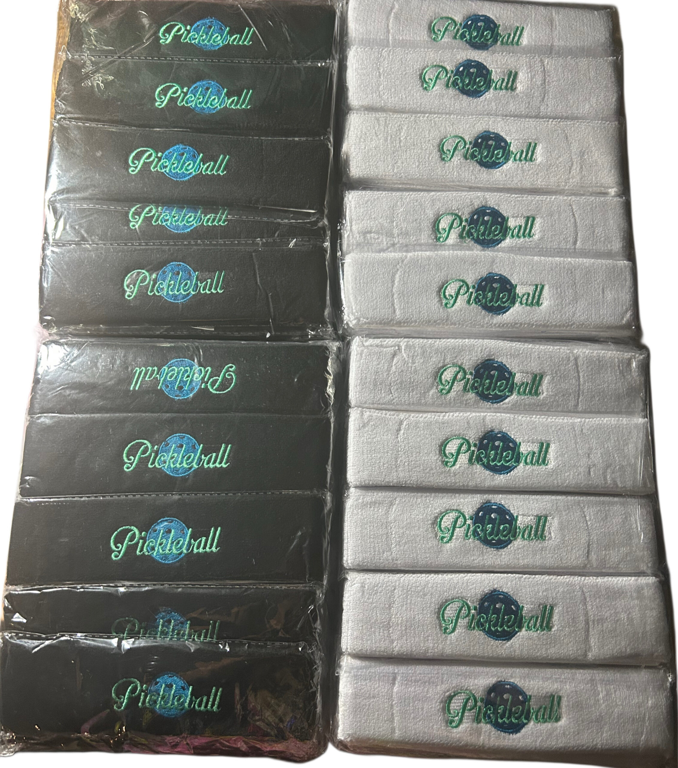 Zambausa Embroidered Pickleball Sweatbands – 10 Colors – 1300 pcs