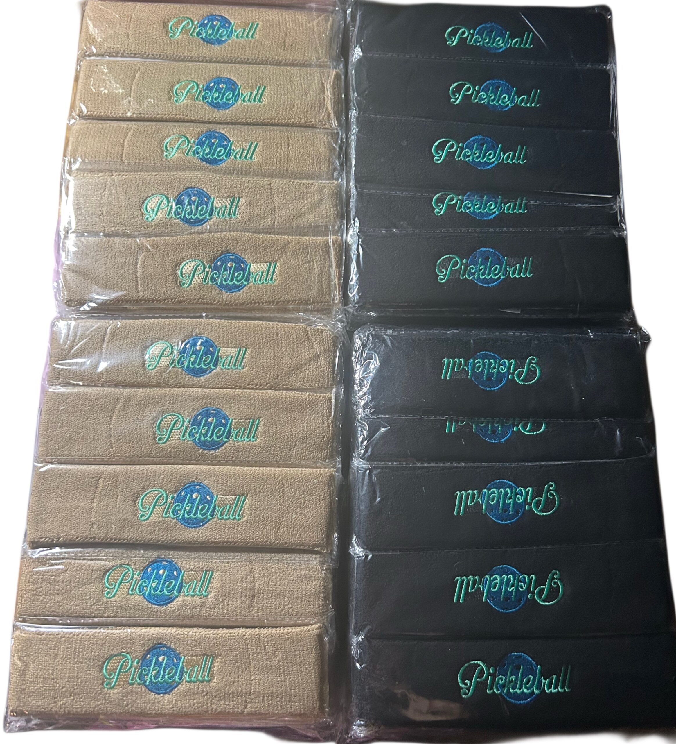 Zambausa Embroidered Pickleball Sweatbands – 10 Colors – 1300 pcs - Image 6